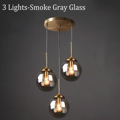 Mavar Luminaires Suspension Verre Transparent Ambre-Luire