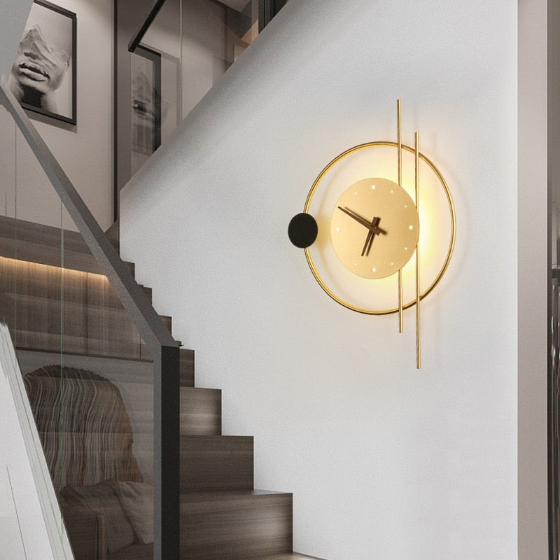 Rorin Applique Murale Led Moderne. Chambre. Noire/Or-Luire