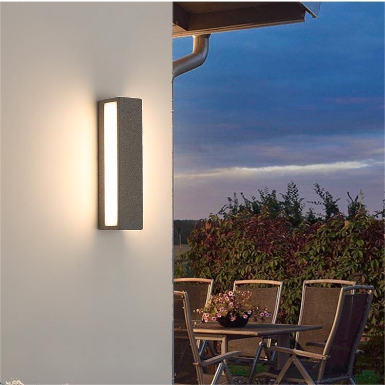 Lampă de perete LED pentru exterior Davel, negru și alb - Sereilux