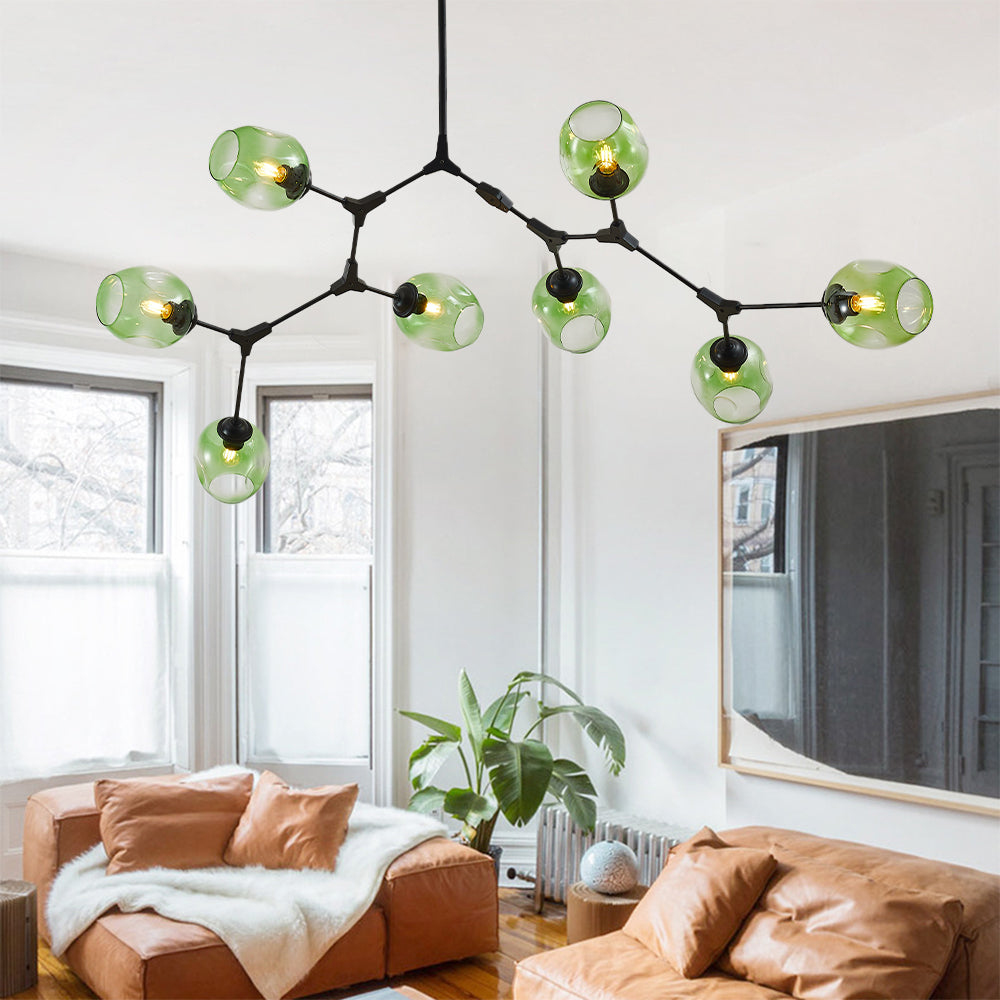 Zerin Nordic Modern Glass Pendant Light Clear Bubble - Sereilux