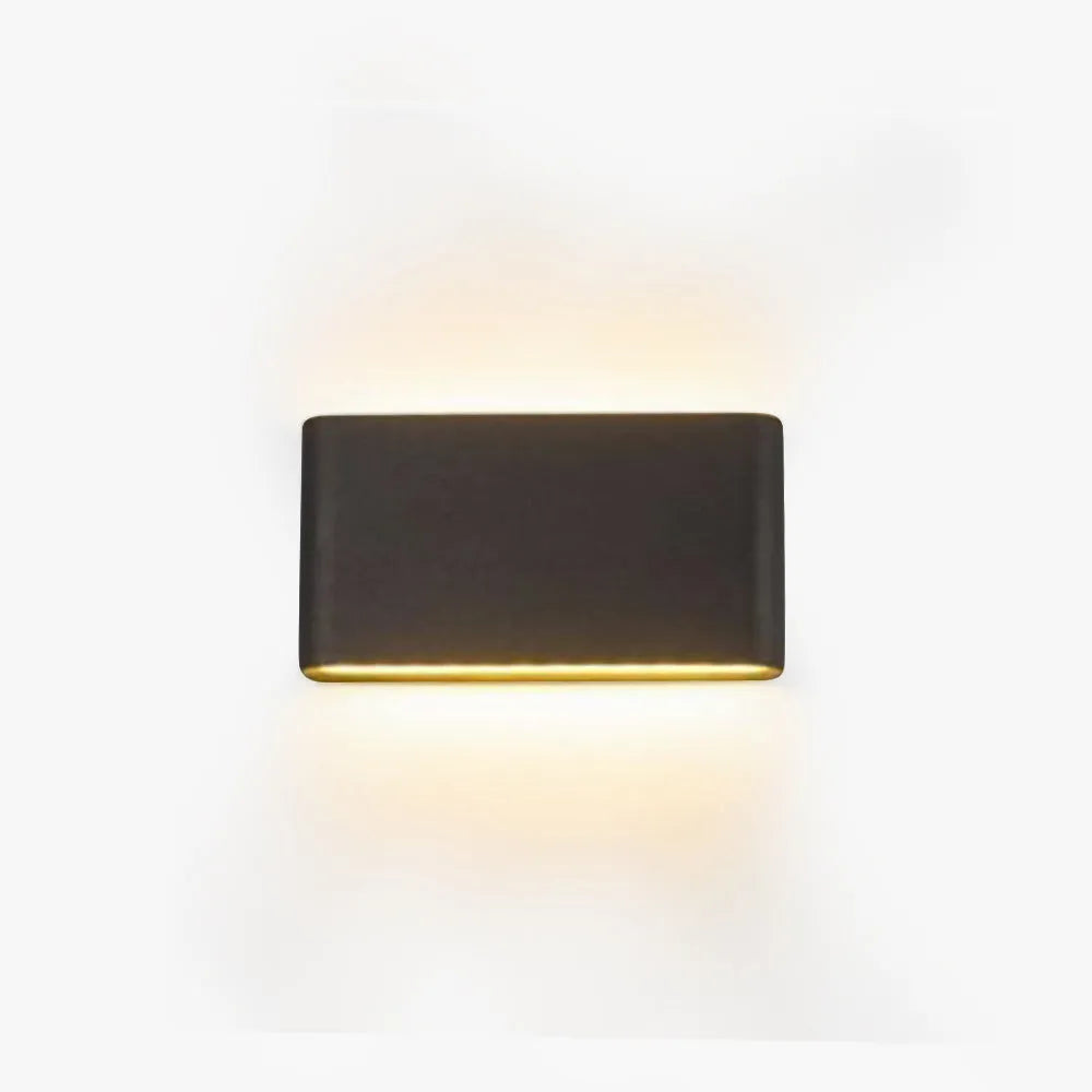 Orix Modern Rectagulart Waterproof Outdoor Wall Lamp, Black/White - Sereilux