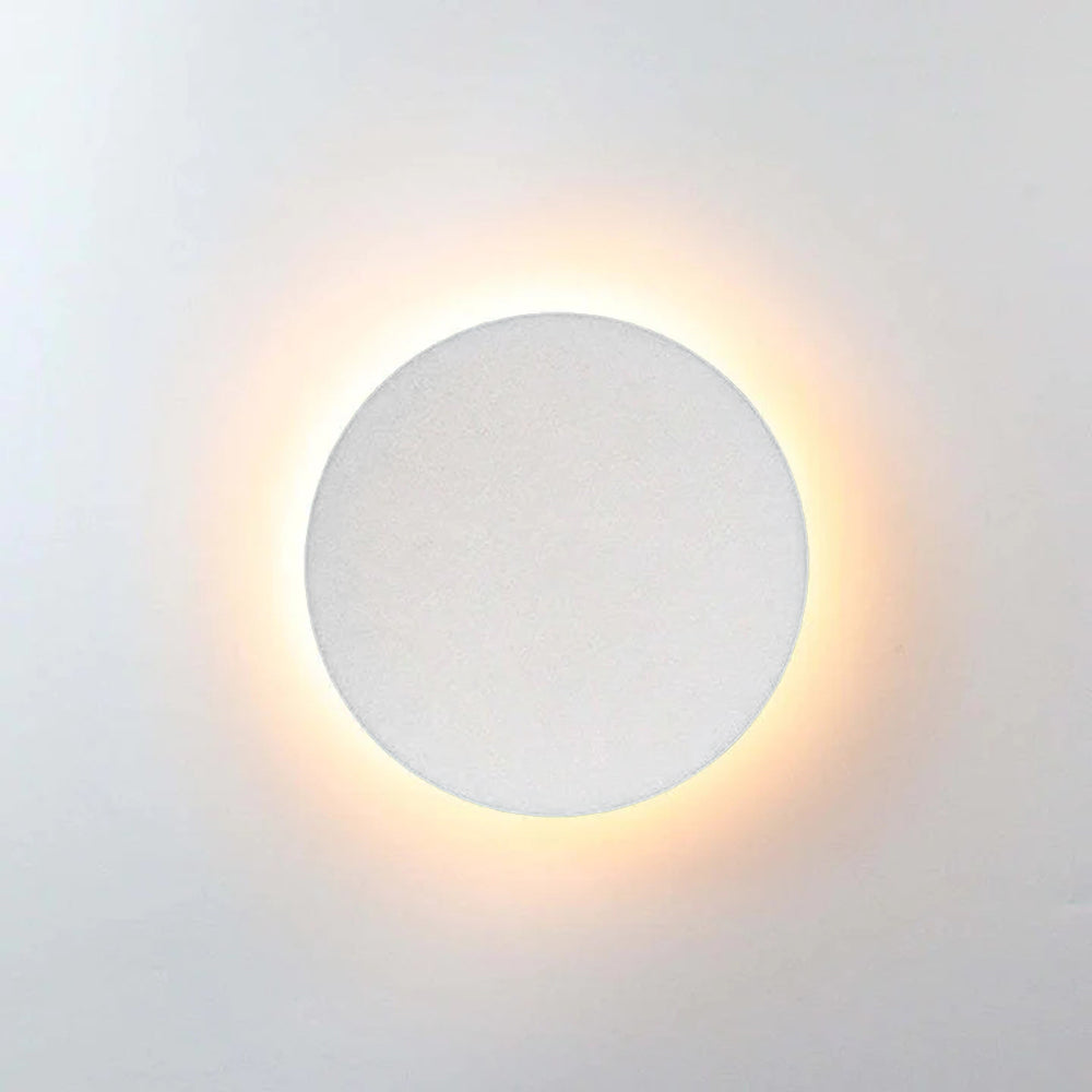 Dori Minimalistische runde/quadratische Außenwandleuchte LED, Schwarz/Weiß - Sereilux