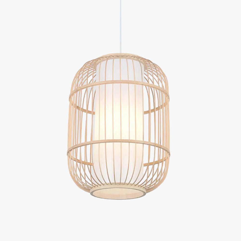 Taven Hand-Woven Knitted Rattan Bamboo Vintage Pendant Light - Sereilux