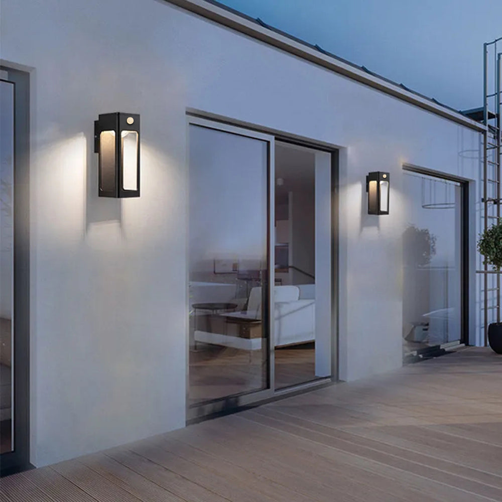 Teniq Modern Waterproof Minimalist Geometric Outdoor Wall Light - Sereilux