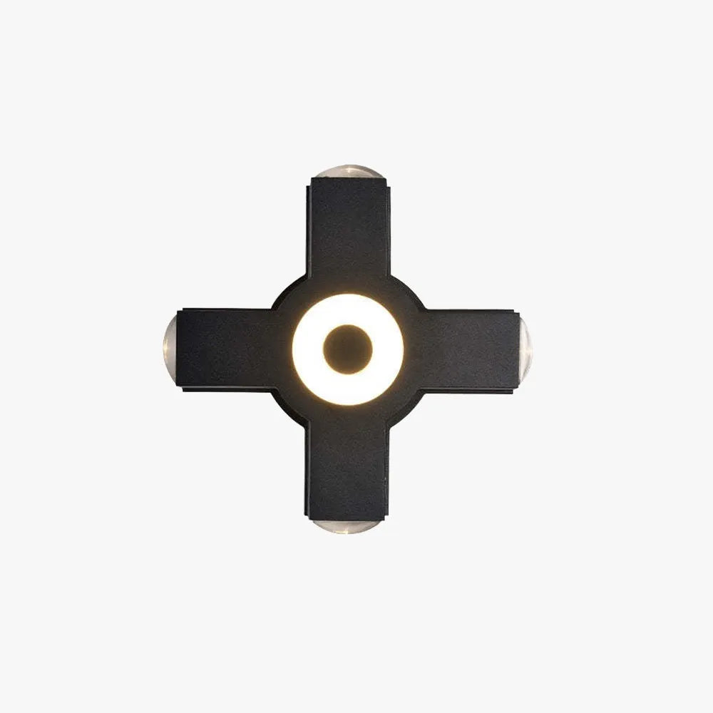 Vexor Wall Light Modern Waterproof Cross Outdoor Garden/Corridor - Sereilux