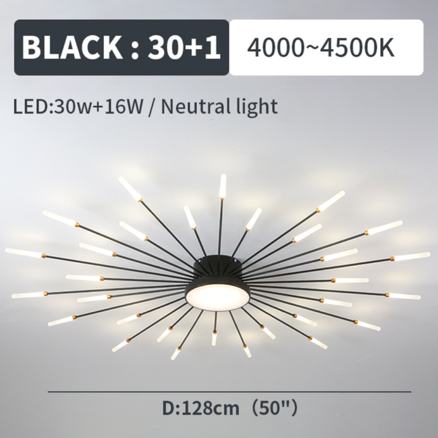 Vexor Modern Home Decoration Fireworks LED Ceiling Light - Sereilux