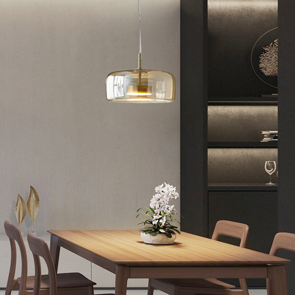 Lioren Pendant Light Morden Glass Clear/Smoky/Amber - Sereilux