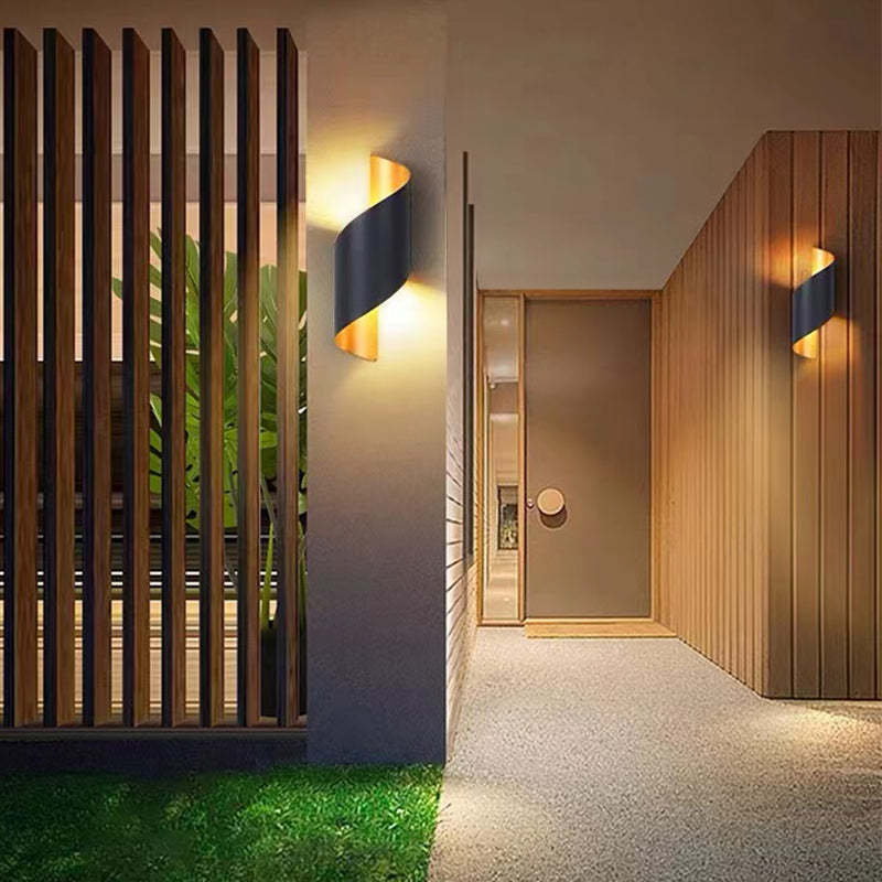 Lampă de perete Marqen modernă, formă de scoică spiralată pentru exterior - Sereilux