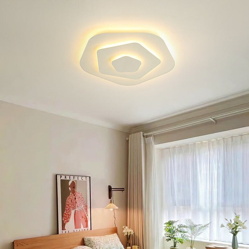 Marvion Ceiling Light White Floral Contemporary - Sereilux