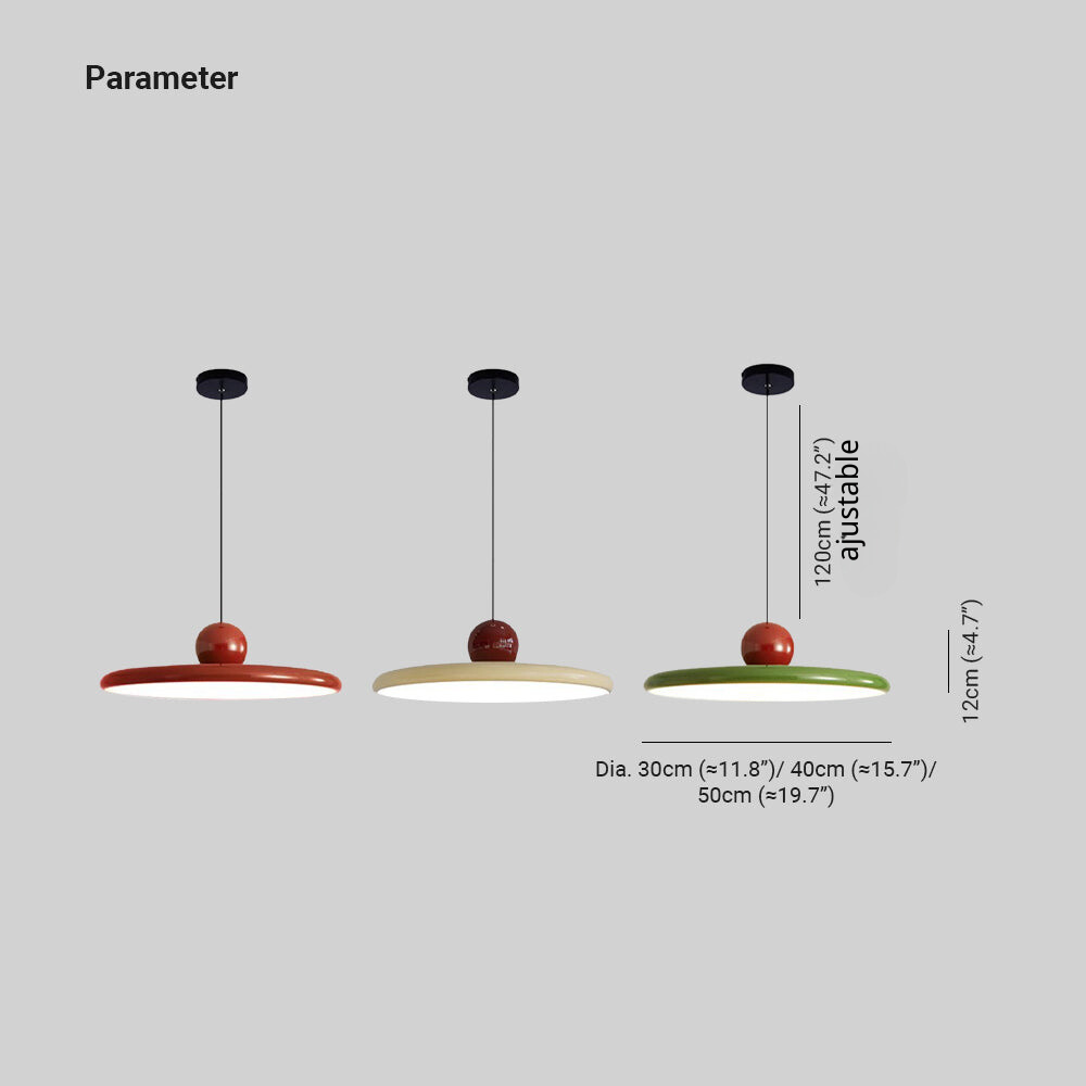 Divin Suspension Nordique Soucoupe Volante Rouge/Crème/Vert-Luire