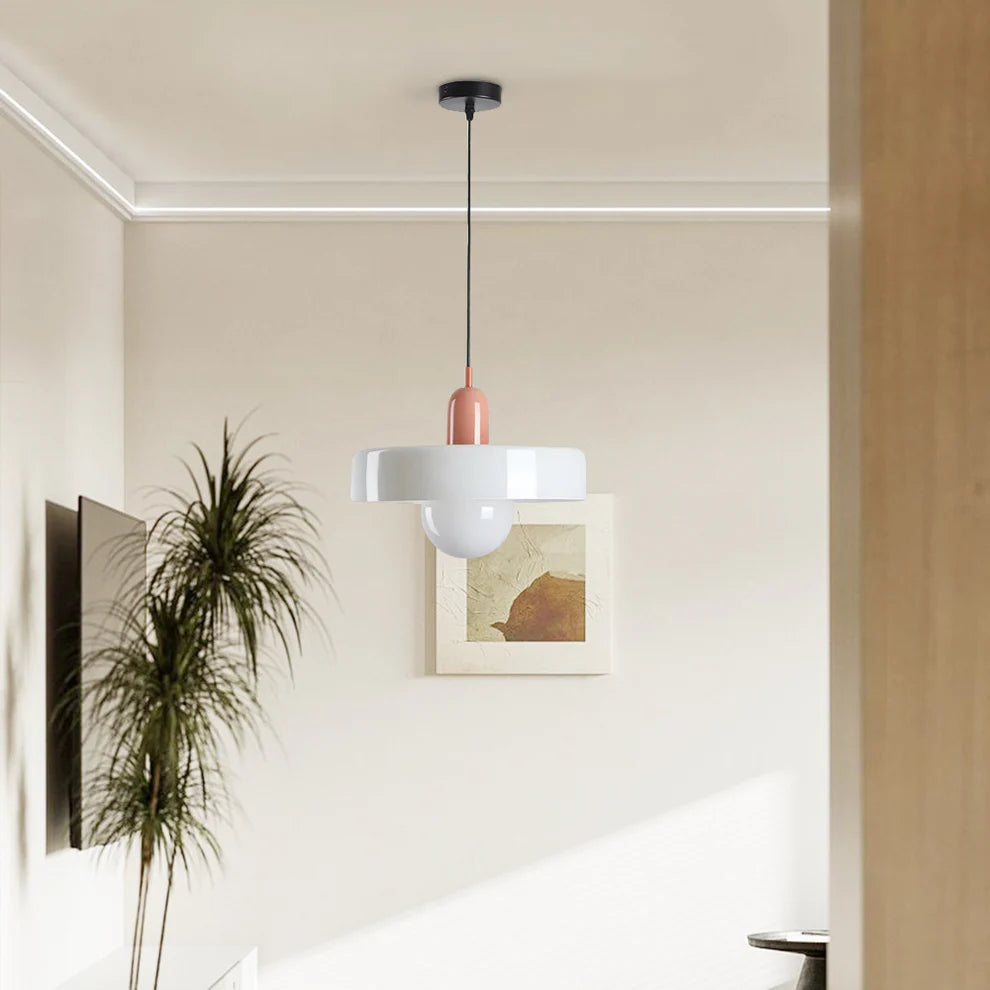Ravelix Suspension Ronde Vintage Verre Salon-Luire