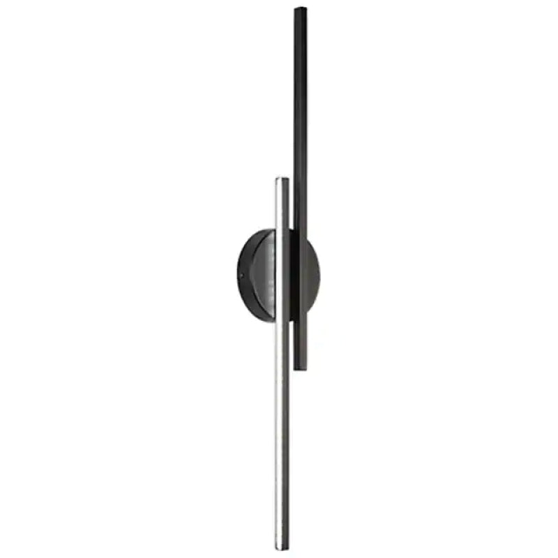 Noviq Modern Nordic Disc/Linear LED Wall Lamp, Black/White - Sereilux