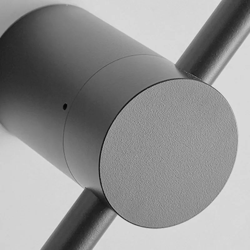 Ravel Minimalist Rotatable Linear Indoor Wall Lamp, Black - Sereilux