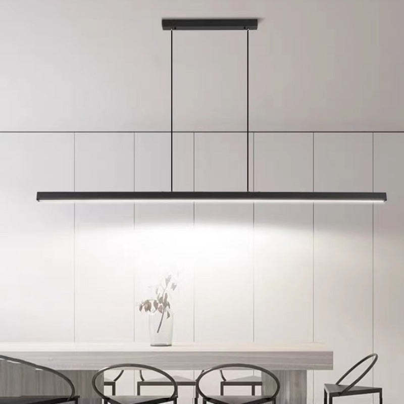 Lerin Modern Linear LED Pendant Light Black/Brown - Sereilux