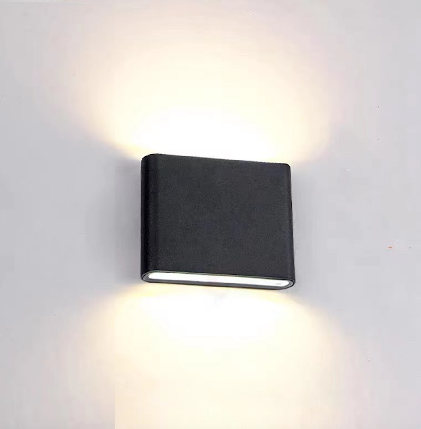 Orix Modern Rectagulart Waterproof Outdoor Wall Lamp, Black/White - Sereilux