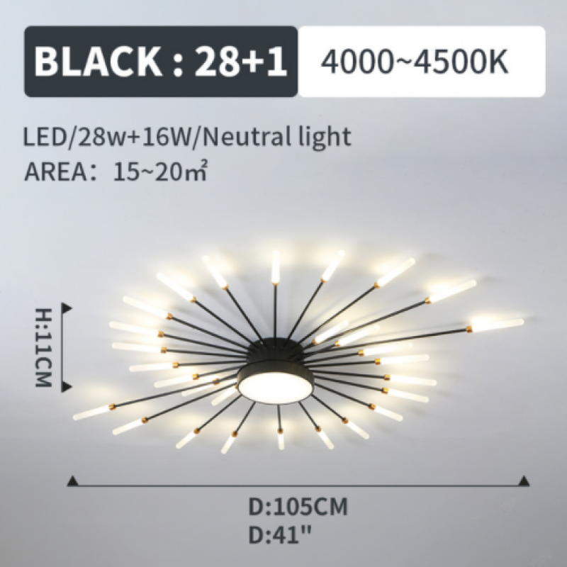 Vexor Modern Home Decoration Fireworks LED Ceiling Light - Sereilux