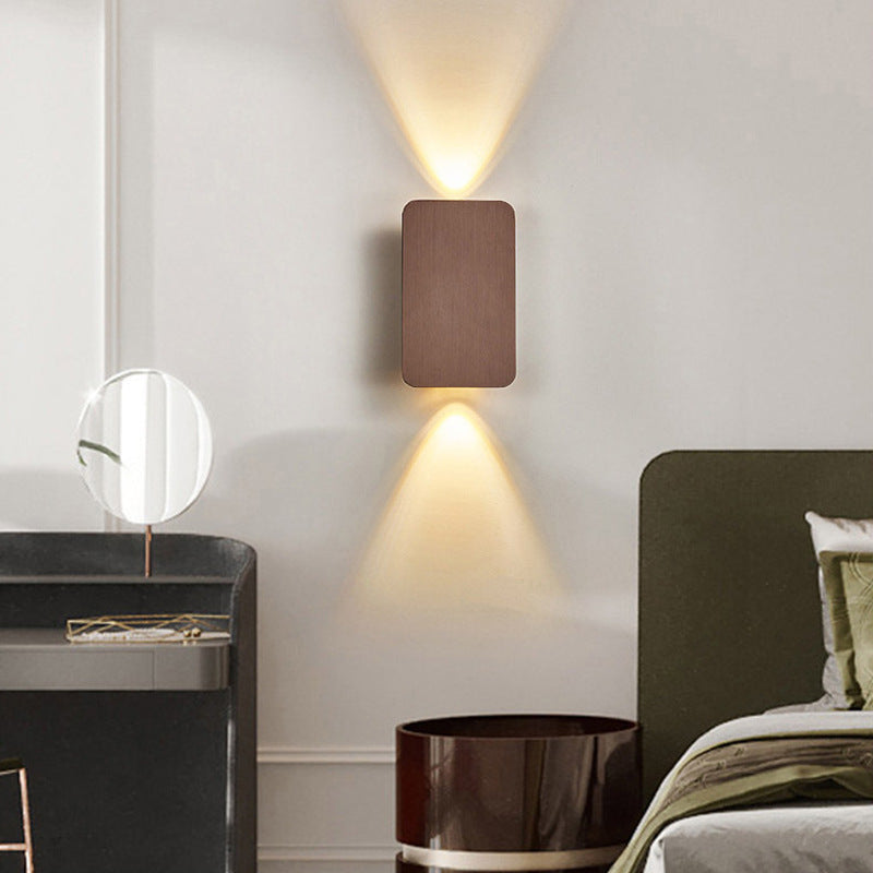 Lámpara de pared Norelin minimalista rectangular para interior - Sereilux
