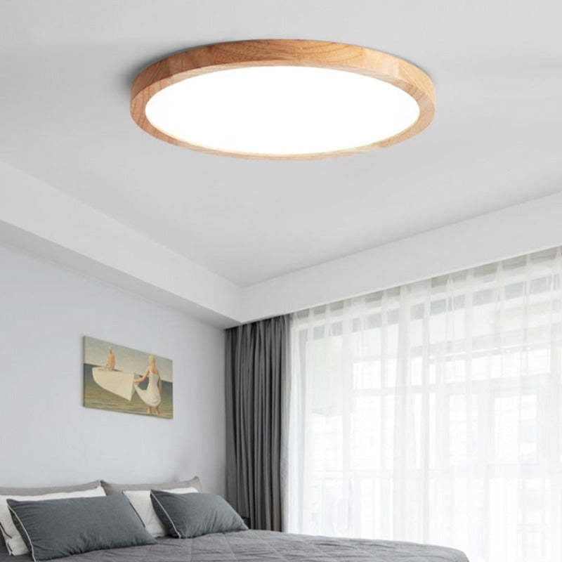 Lampada da soffitto Orvix in legno LED minimalista - Sereilux