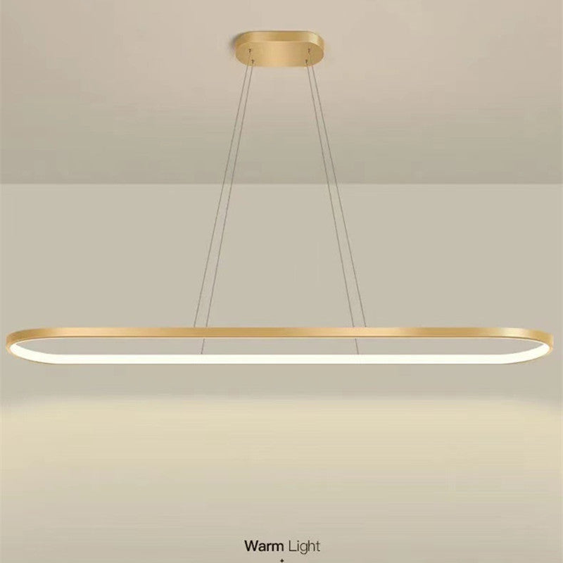 Minimalistyczna owalna lampa wisząca do wnętrz Avenor - Sereilux