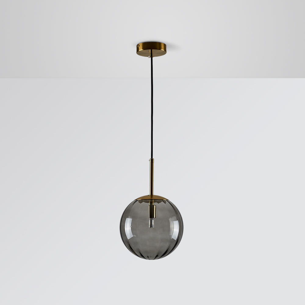 Elsyn pendel lampe globus glas moderne - Sereilux