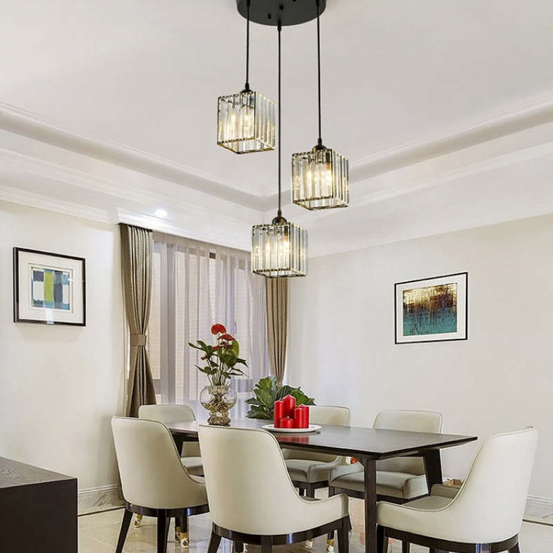 Maruvo Pendant Light Modern Cluster Cylinder Glass - Sereilux