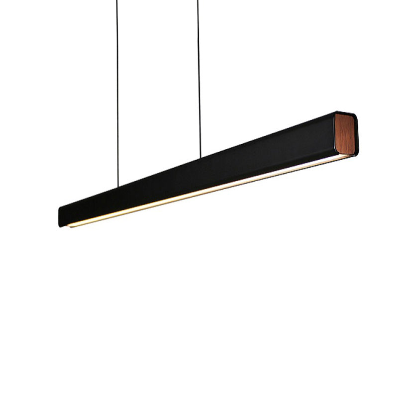 Eron Minimalist Classic Black & White Linear Pendant Light - Sereilux