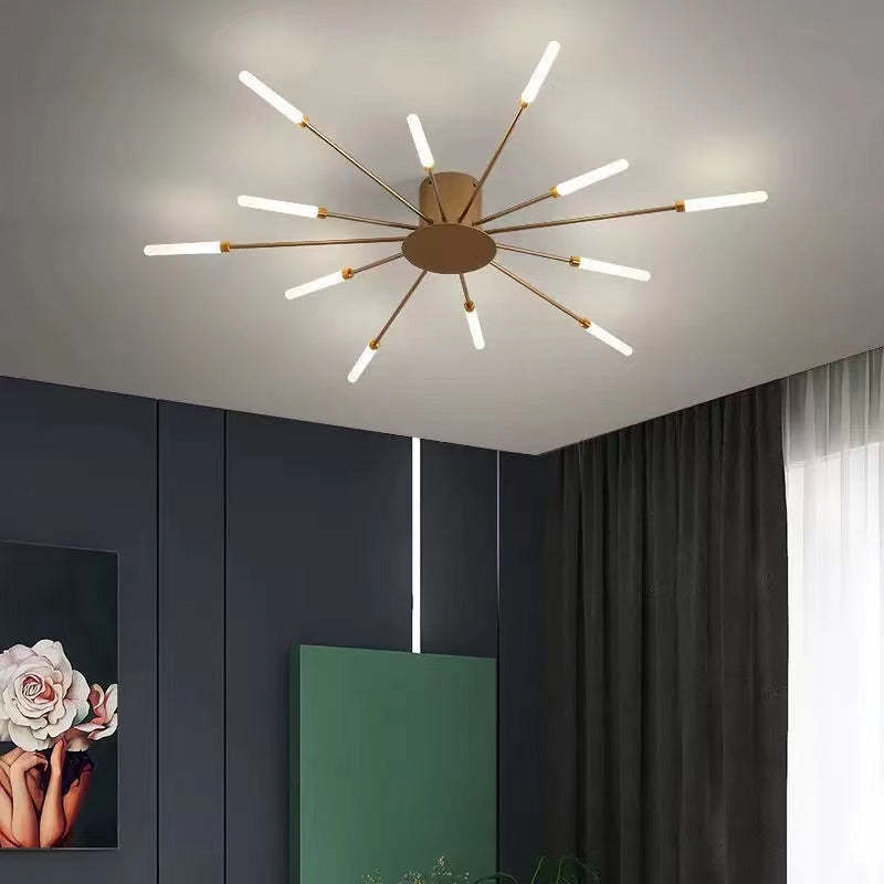 Plafoniera Kovon a Incasso Fuochi d'Artificio, Nero/Oro - Sereilux