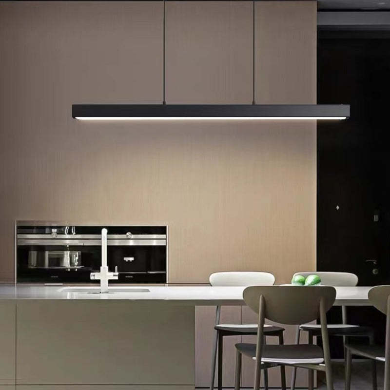 Lerin Modern Linear LED Pendant Light Black/Brown - Sereilux