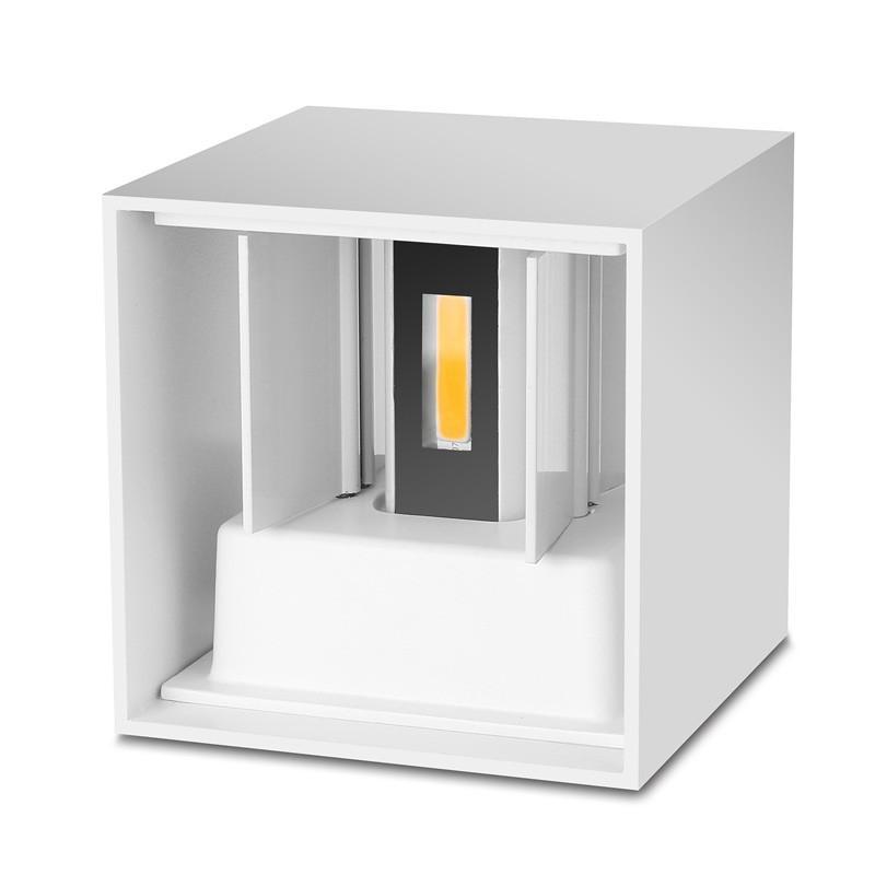 Lampă de perete exterioară pătrată modernă reglabilă Eronil cu LED - Sereilux