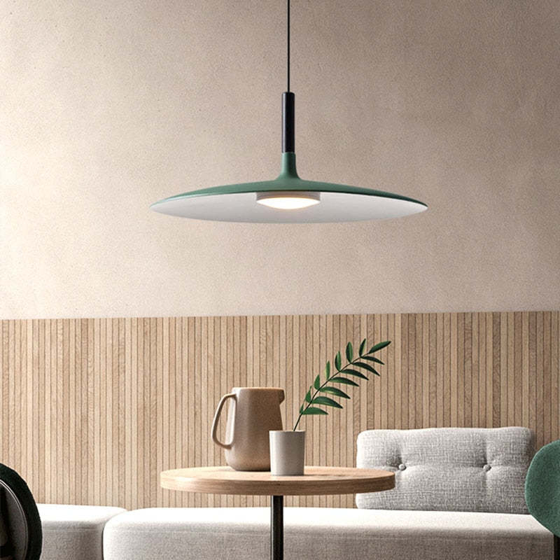 Fjorn Pendant Light Pan, Plate Shape Modern Design - Sereilux