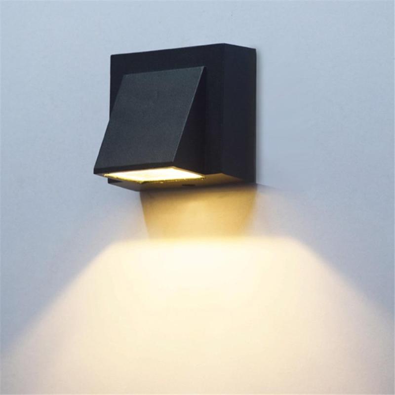 Lampă de perete exterioară modernă Terin neagră cu LED - Sereilux