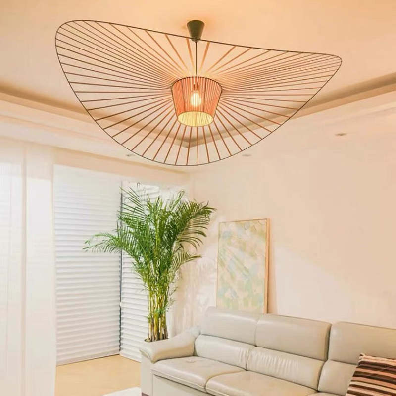 Xelion Pendant Light Modern Flower Fabric Black/White/Gold/Brown - Sereilux