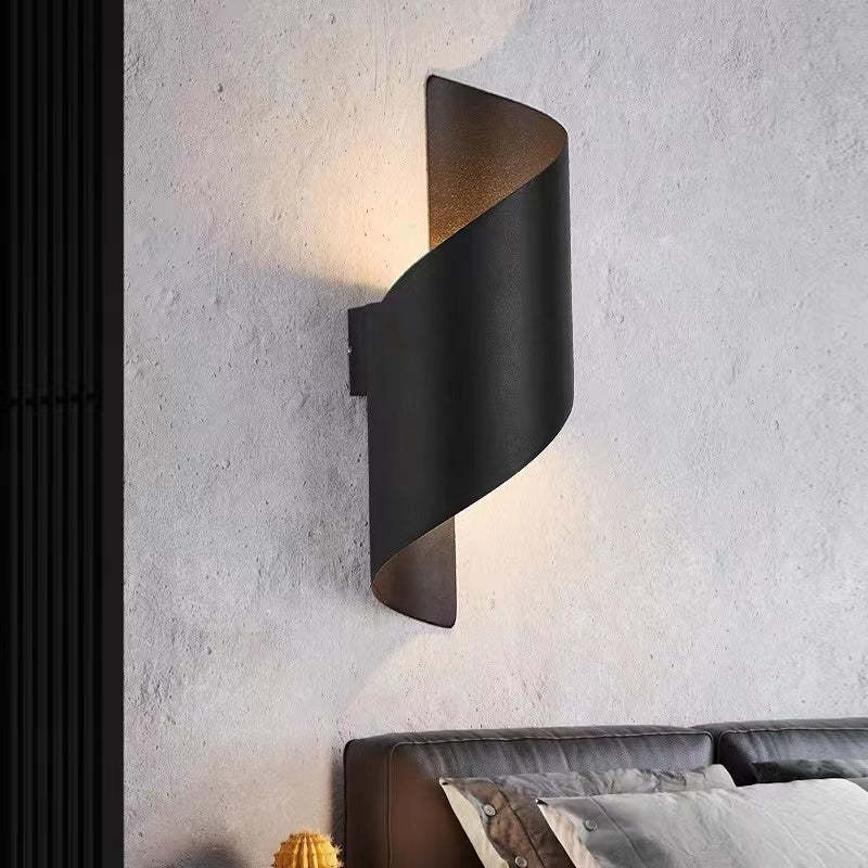 Lampă de perete Marqen modernă, formă de scoică spiralată pentru exterior - Sereilux