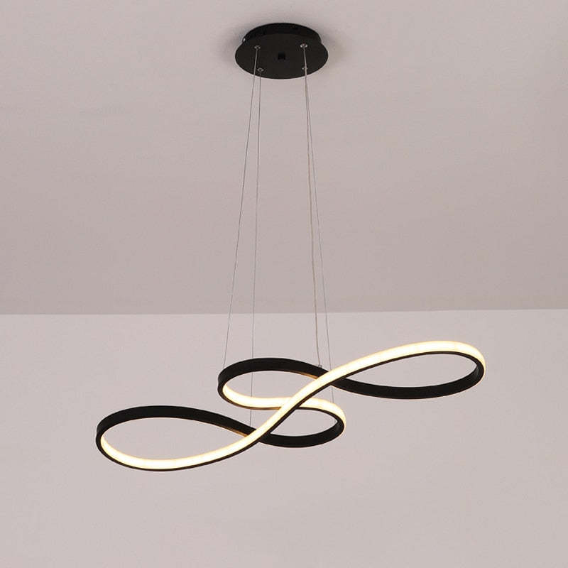 Nerin Musical Note Pendant Light, Black & Gold - Sereilux