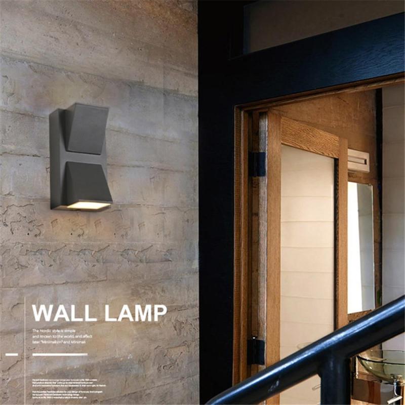 Lampă de perete exterioară modernă Terin neagră cu LED - Sereilux