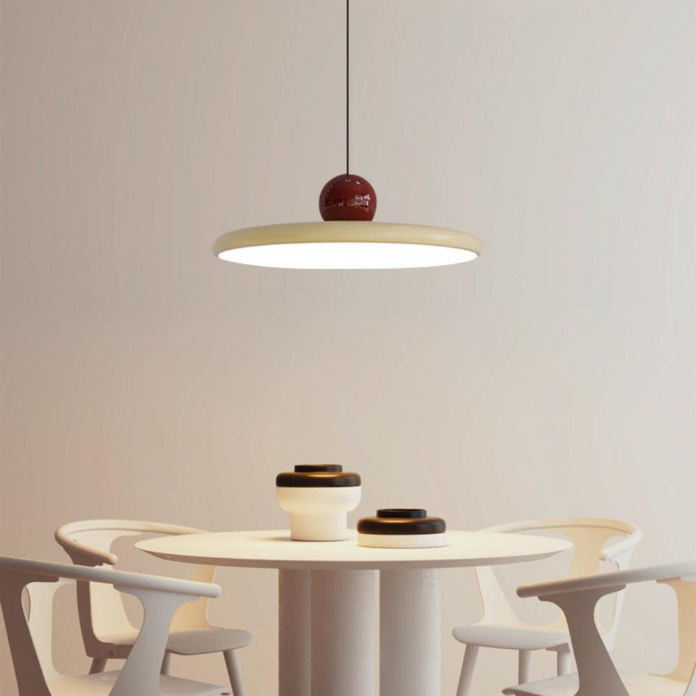 Divin Suspension Nordique Soucoupe Volante Rouge/Crème/Vert-Luire