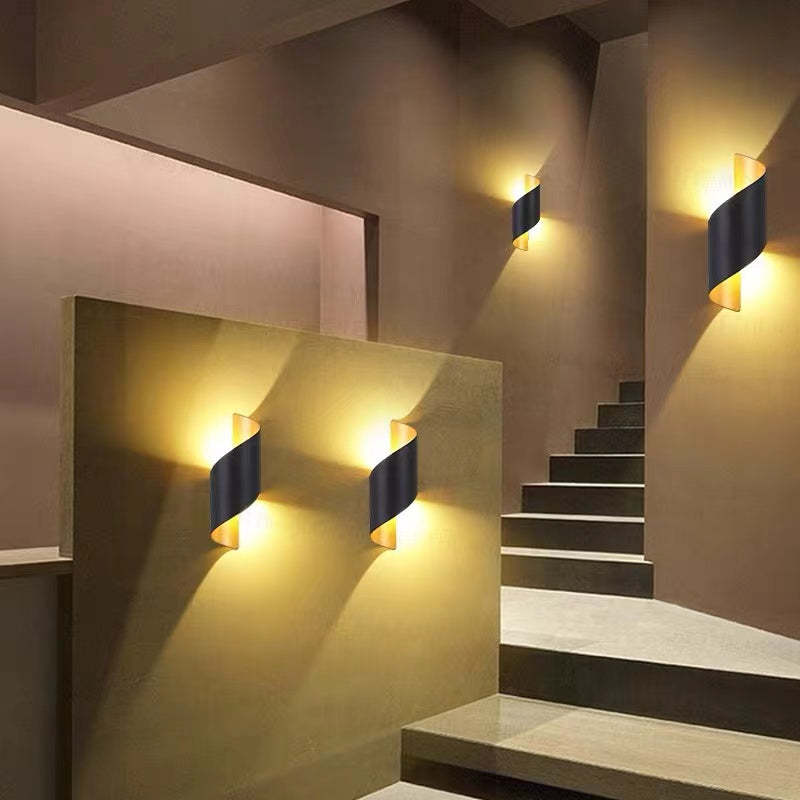 Lampă de perete Marqen modernă, formă de scoică spiralată pentru exterior - Sereilux