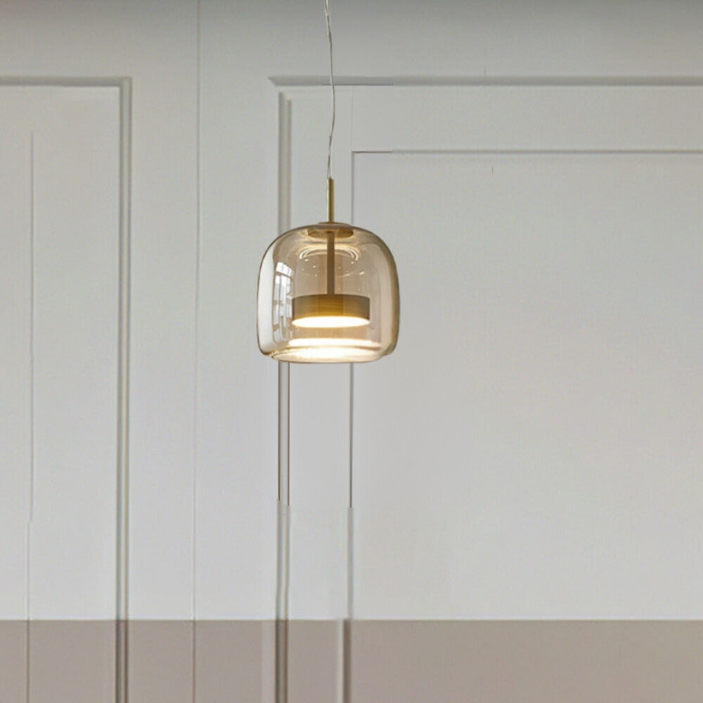 Lioren Pendant Light Morden Glass Clear/Smoky/Amber - Sereilux