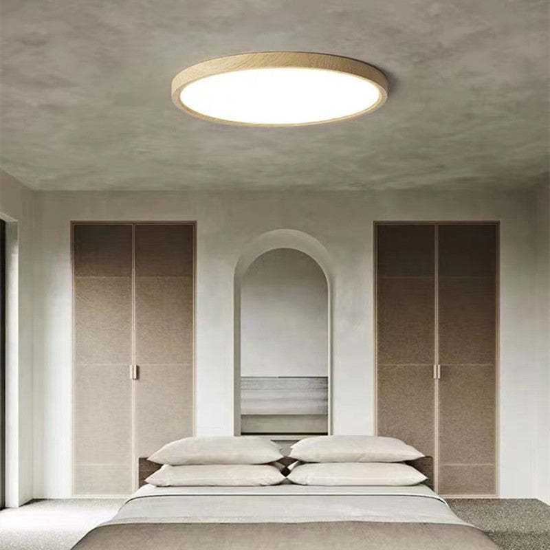 Lampada da soffitto Orvix in legno LED minimalista - Sereilux