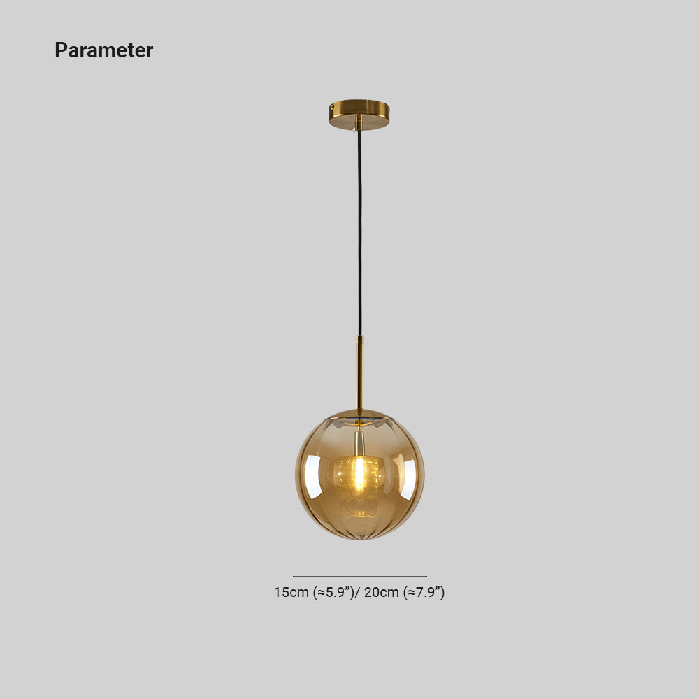 Sevenel Suspension Boule Moderne Métal/Verre-Luire