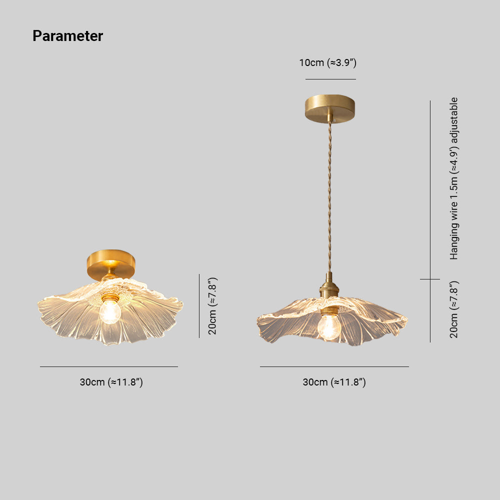 Lavor Flower Glass Ceiling/Pendant Light - Sereilux