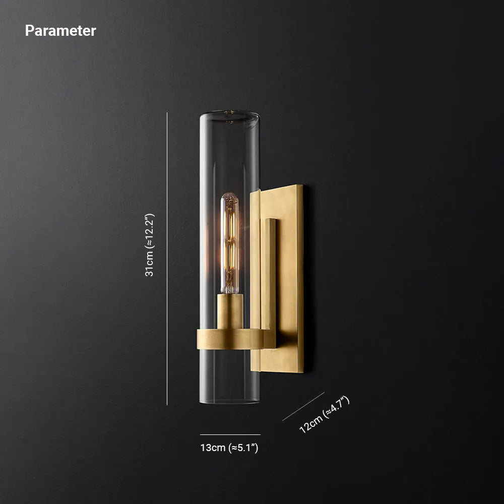 Zenil Glaszylinder Moderne Wandleuchte - Sereilux