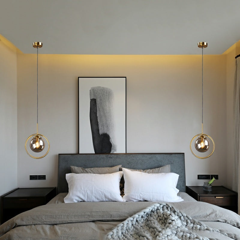 Neo Glass Pendant Light with a Ring - Sereilux