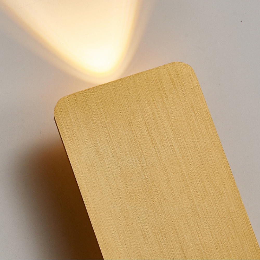 Lámpara de pared Norelin minimalista rectangular para interior - Sereilux
