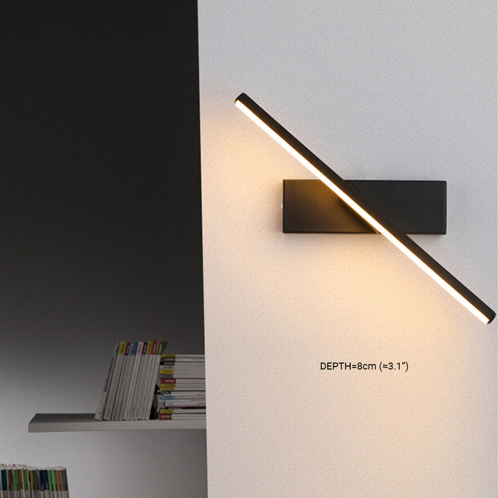 Darin Rotatable Wall Lamp for Bedroom, Black/White - Sereilux