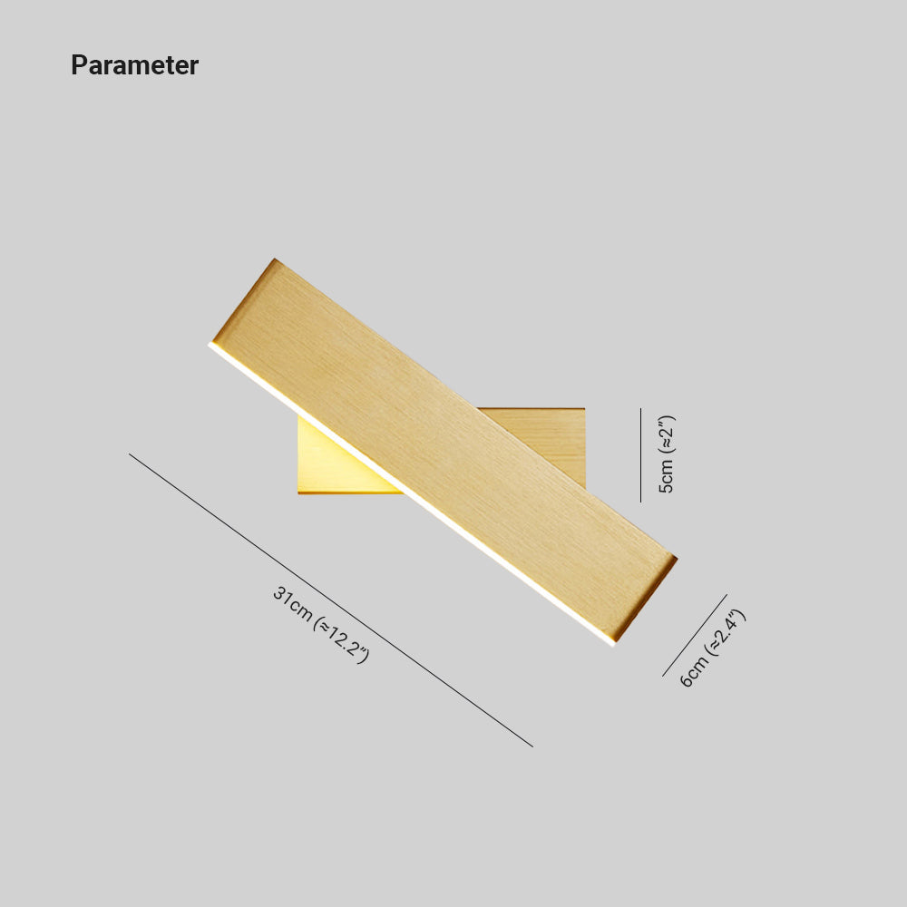Lirel Rectangular Rotatable Wall Lamp - Sereilux