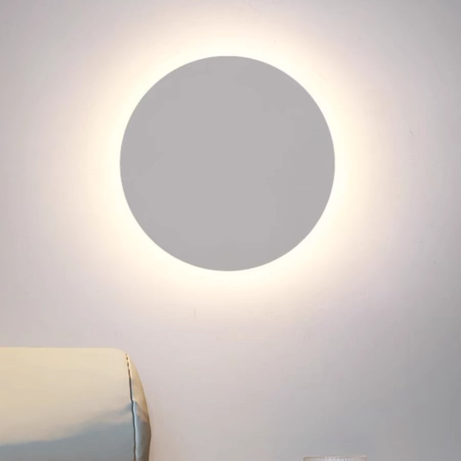 Dori Minimalistische runde/quadratische Außenwandleuchte LED, Schwarz/Weiß - Sereilux