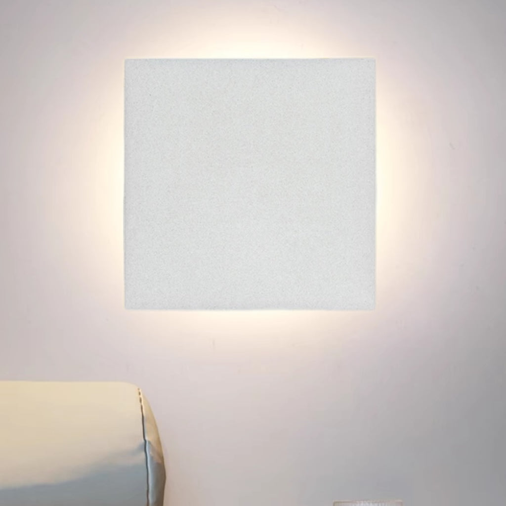 Dori Minimalistische runde/quadratische Außenwandleuchte LED, Schwarz/Weiß - Sereilux