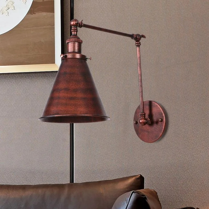 Calven Wall Lamp Vintage Adjustable Living Room - Sereilux