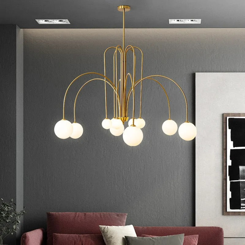 Arvyn Pendant Light Double Layer Glass Bubble - Sereilux